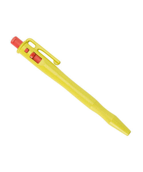 Retreeva  Stylo détectable, rétractable avec clip de poche et boucle pour cordon, jaune