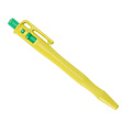 Retreeva  Detecteerbare pen, rectractable met pocketclip + lanyard loop, geel
