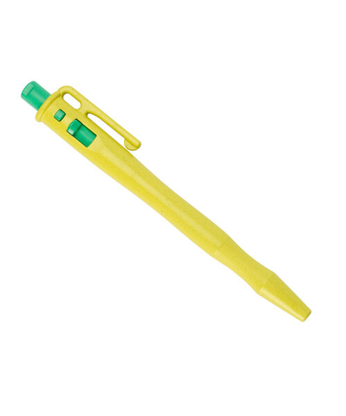 Retreeva  Detecteerbare pen, rectractable met pocketclip + lanyard loop, geel