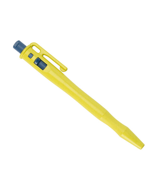 Retreeva  Stylo détectable, rétractable avec clip de poche et boucle pour cordon, jaune