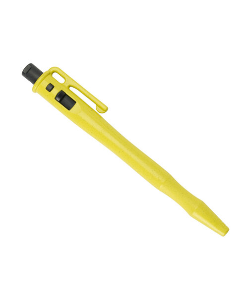 Retreeva  Stylo détectable, rétractable avec clip de poche et boucle pour cordon, jaune