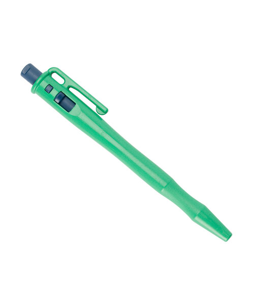 Retreeva  Detecteerbare pen, rectractable met pocketclip + lanyard loop, groen