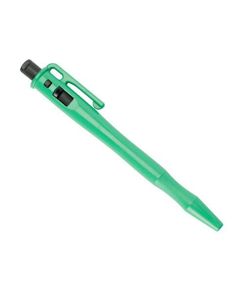 Retreeva  Detecteerbare pen, rectractable met pocketclip + lanyard loop, groen