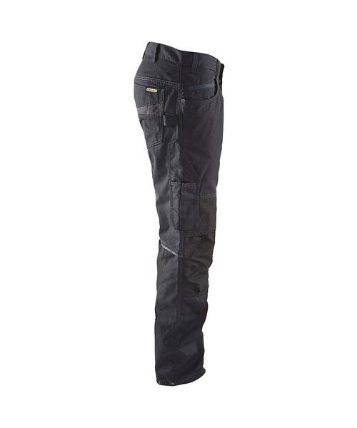 Blåkläder Blakläder 1495 pantalon de travail stretch, noir / modèle pour hommes