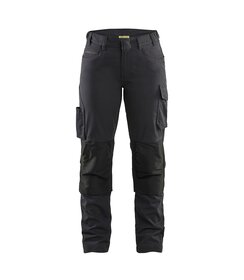 Blakläder 7195 pantalon de travail stretch pour femmes, noir