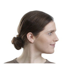 Filet à cheveux en nylon (taille unique), brun foncé