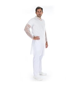 Veste visiteur en polypropylène avec boutons-pression, 35 grammes