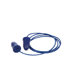 Earplugs blauw met koord 34 dB