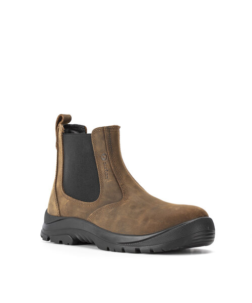 Sixton Chaussures Sixton Dealer à tige haute Air S3, noir/marron