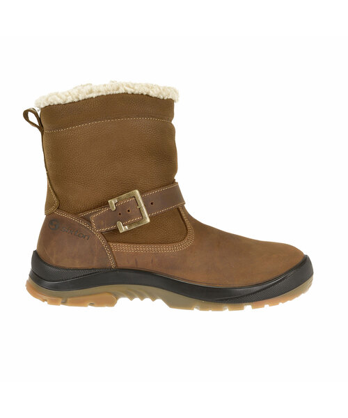 Sixton Bottes Sixton Moena en laine S3, couleur brun rouille