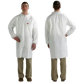 3M Blouse de laboratoire 3M 4440 type 5/6 avec fermeture éclair, blanche