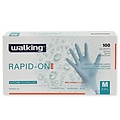 Walking  Gants en nitrile Rapid-On sans poudre, bleus