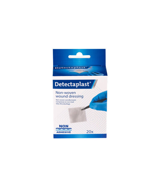 Detectaplast DETECTAPLAST compresse détectable non tissée 5 x 5 cm / boîte de 20 pièces