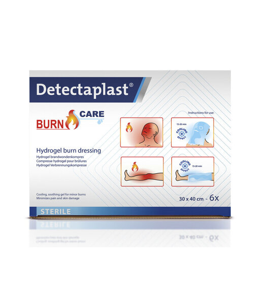 Detectaplast Pansement gel pour brûlures 30 x 40 cm / boîte de 2 pièces