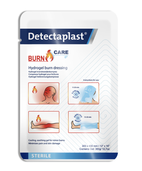 Detectaplast Pansement gel pour brûlures 30 x 40 cm / boîte de 2 pièces