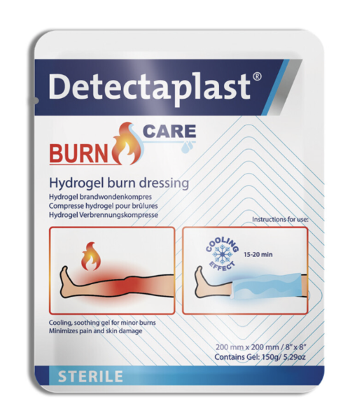 Detectaplast Pansement gel pour brûlures 20 x 20 cm / boîte de 6 pièces