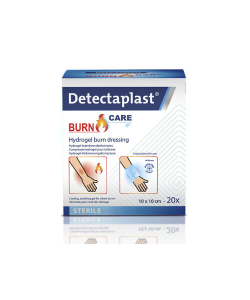 Detectaplast Burn gel dressing 10 x 10 cm/ doos 20 stuks