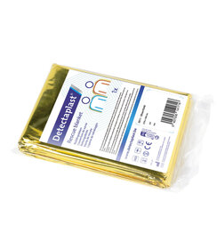 Couverture isothermique or/argent 160 x 210 cm