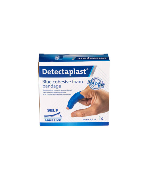 Detectaplast DETECTAPLAST zelfklevend schuimverband 3cm x 4,5m