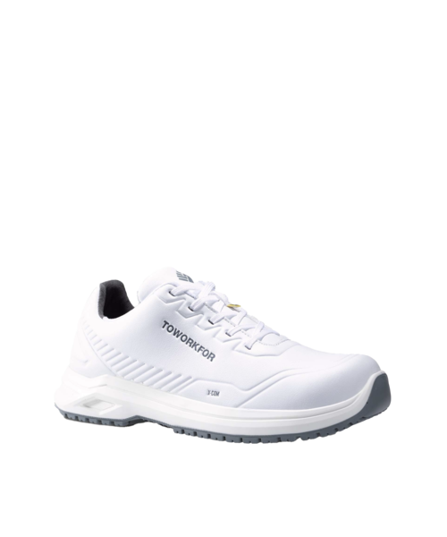 ToWorkFor Chaussures de sécurité X-302 S3 basses à lacets - blanches