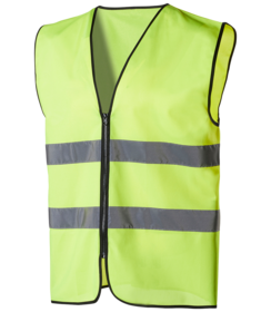 L.Brador 414P veste fluorescente avec fermeture éclair