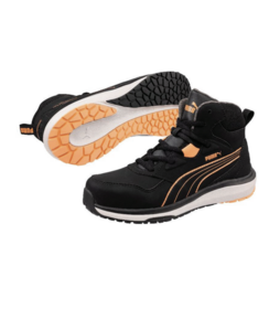 PUMA 63.294.0 Stepper Noir/Pêche Mid S3S