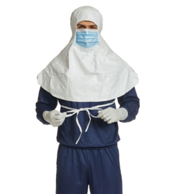 DuPont™ Tyvek® IsoClean® Cleanroom Hood with integrated mask IC 689 B WH WS