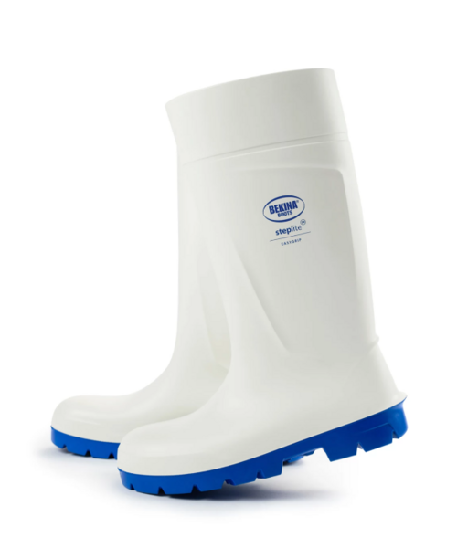 Bekina boots Bottes BEKINA PU STEPLITE Food BLANC semelle bleue S4