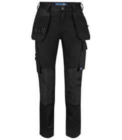 PROJOB 5563 pantalon pour femmes avec poches au niveau des genoux et poches à clous en coton