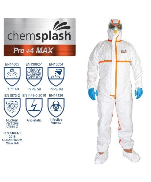 Chemsplash Combinaison Chemsplash Pro +4 MAX – Type 4B/5B/6B