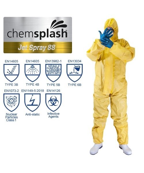 Chemsplash Combinaison Chemsplash Jet Spray 88 – Type 3B/4B/5B/6B