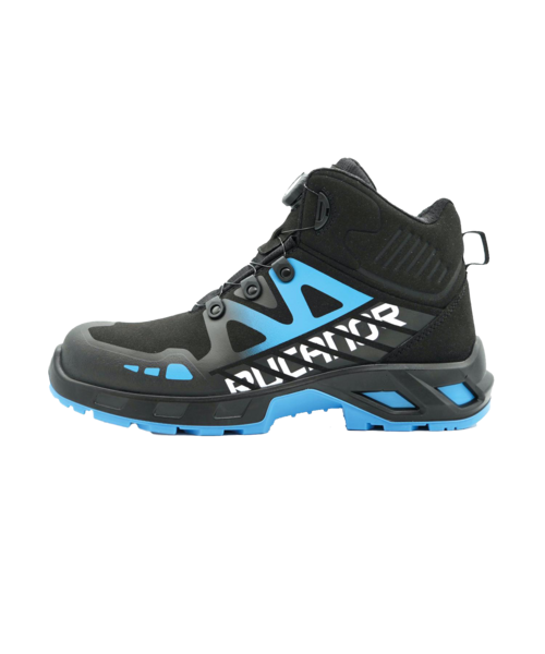 RUCANOR WORK  Chaussures de sécurité RUCANOR Grip 641 SPN S3S à tige haute, noir/bleu