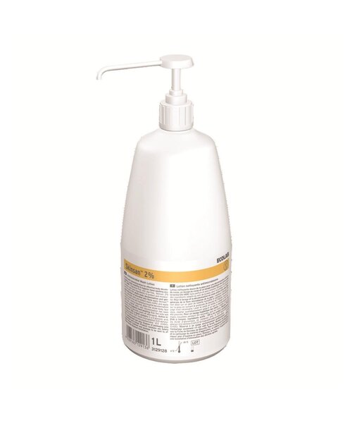 Anios  Skinsan, lotion lavante antimicrobienne à 2 %, 1 L, avec pompe à vis