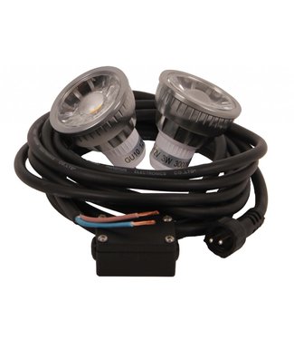 Franssen  12v aansluitset GU-10 - 2x led 3w