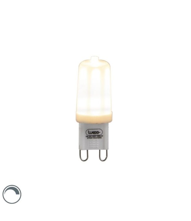 QAZQA 02306 | LUEDD G9 LED lamp - Warm wit dimbaar - 3W - 280lm -  2700k