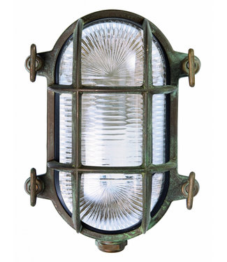 Franssen  Maritiem Buitenlamp | Bull-eye | compact | verkoperd messing