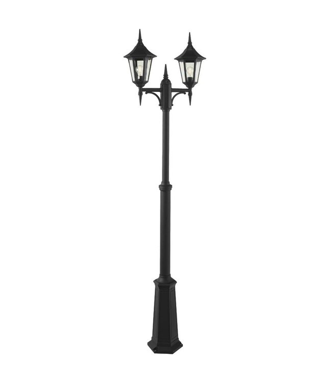 Franssen  Tessaro Mast instelbaar 193-283cm | zwart | E27 | 2-lichts