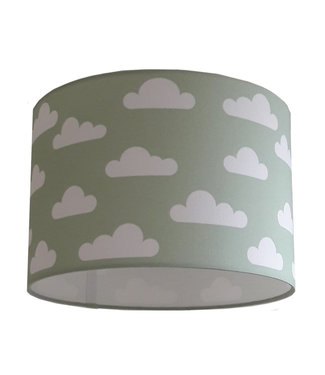 Designed4Kids  Kinderlamp Wolk - Oud groen