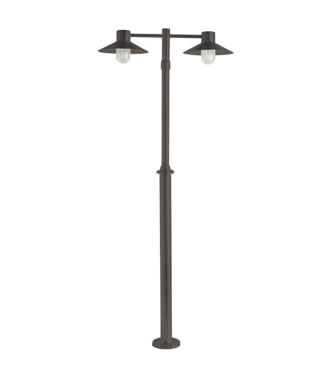 Franssen  Staande Buitenlamp Selva | 230cm | zwart | E27 | 2-lichts