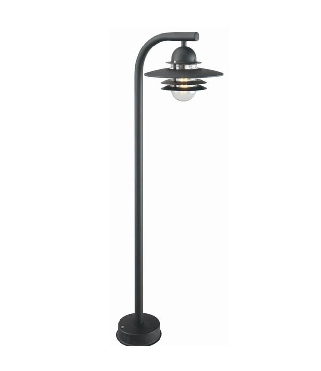 Franssen  Staande klassiek buitenlamp Selva |118cm | zwart | E27