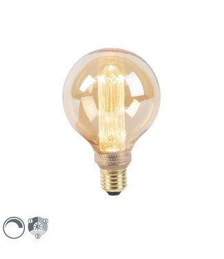 LUEDD Filament Amber G95 | 3-staps dimbaar | E27 | 5w | 1800k