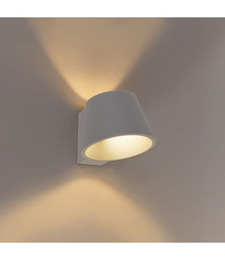 QAZQA Industriële wandlamp beton - Cup