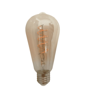 Dimbaar Spiraal Filament Edison | E27 | Amber | 4w | 2200k