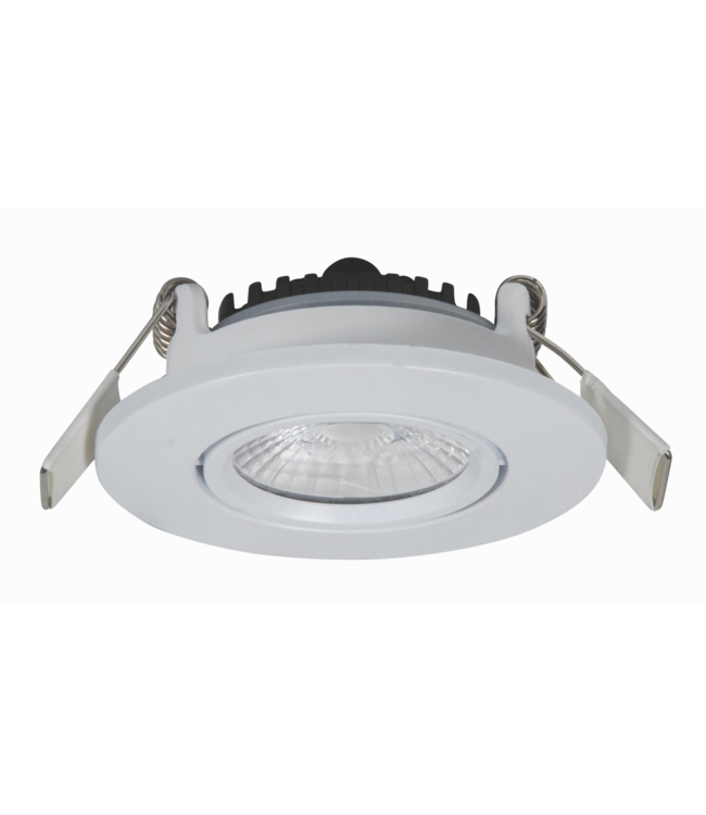 Franssen  Plafond spot | Inbouw rond | IP65 | Led 6w | 2000-3000k | Dim to warm | Wit