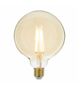 Dimbaar Filament LED | Amber | G125 | E27 | 6w | 2700k