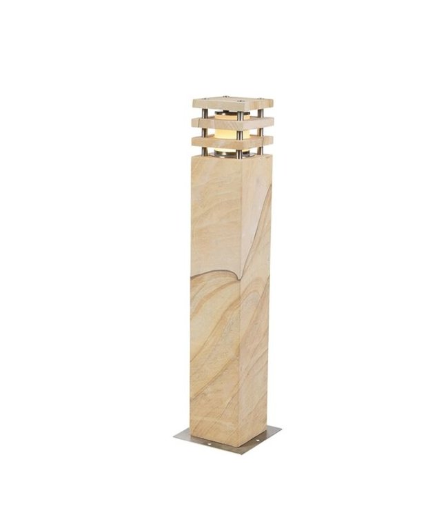 QAZQA Moderne Staande Buitenlamp Grumpy  | Zandsteen | 70 cm  | E27