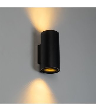 QAZQA Design up/down wandlamp Sab Honey | Rond | Gu10