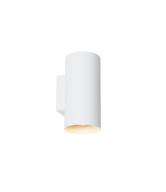 QAZQA Design wandlamp Sab | GU10 | up/down licht | Wit | Rond