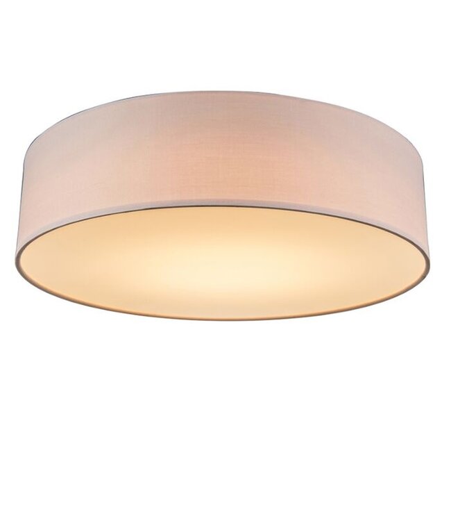 QAZQA Roze plafondlamp Drum | 40 cm | incl. LED