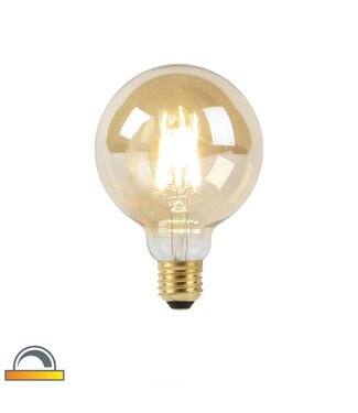 LUEDD LED filament E27  | G95 | Goldline  | 8w | 806lm | Dim to warm 2000-2700k